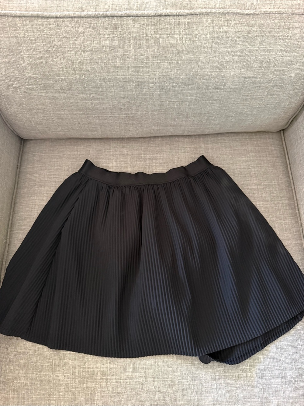 all in motion Black Pleated Skater Skirt
